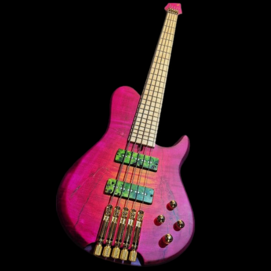 Joseph Headless 32" 5 String Headless Bass Guitar - Chambered Cherry Body