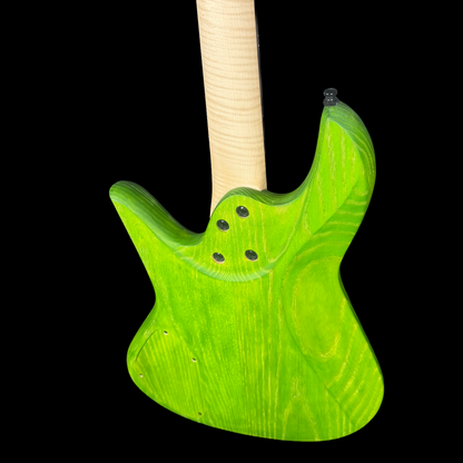 J&A Venom Active Bass Guitar in Toxic Emerald Satin