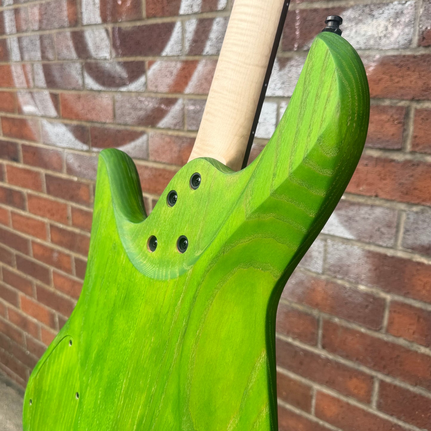 J&A Venom Active Bass Guitar in Toxic Emerald Satin