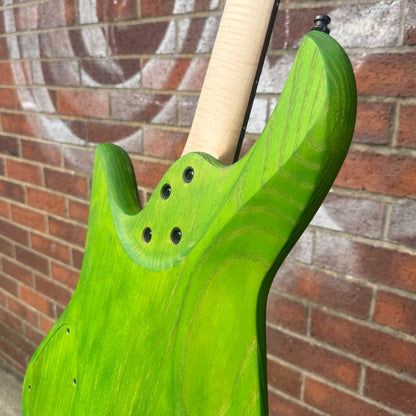J&A Venom Active Bass Guitar in Toxic Emerald Satin