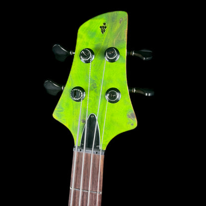 J&A Venom Active Bass Guitar in Toxic Emerald Satin