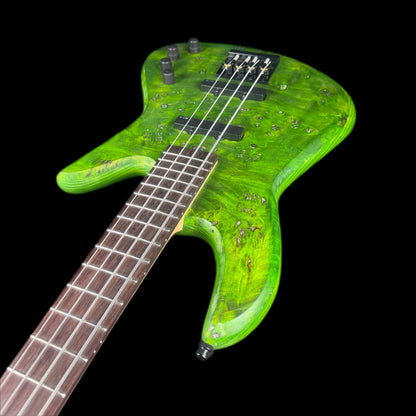 J&A Venom Active Bass Guitar in Toxic Emerald Satin