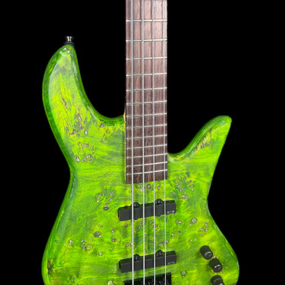 J&A Venom Active Bass Guitar in Toxic Emerald Satin